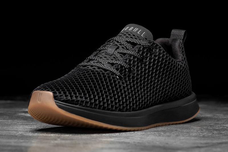 Men's Nobull Gum Mesh Running Shoes Black | SG R1970V